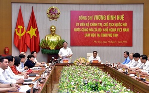 Chủ tịch Quốc hội Vương Đình Huệ: Phú Thọ sẽ sớm trở thành tỉnh dẫn đầu trong khu vực