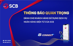 SCB thông báo chuyển đổi dữ liệu ngân hàng điện tử
