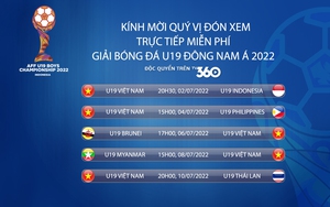 Viettel sở hữu bản quyền phát sóng Giải vô địch bóng đá U19 Đông Nam Á 2022