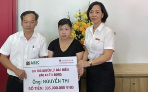 Quảng Nam: Bảo hiểm Agribank chi trả hơn 300 triệu đồng bảo hiểm Bảo an tín dụng cho khách hàng