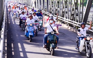 62 chiếc xe máy cổ diễu hành quảng bá du lịch Huế 