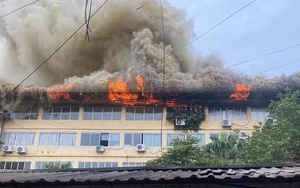 Hà Nội: Cháy văn phòng ở đường Trường Chinh
