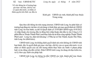 Công an tỉnh Long An vào cuộc điều tra vụ giả mạo quyết định của UBND tỉnh về chủ trương chấp thuận đầu tư 