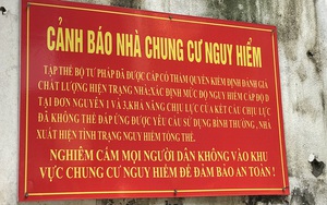 Rợn người các chung cư sắp sập 