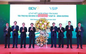 BIDV và VSIP ký hợp đồng tín dụng cho dự án Khu công nghiệp VSIP III – Bình Dương
