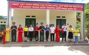 Bàn giao điểm trường vùng cao biên giới ở Sơn La