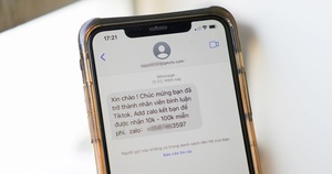 Vấn nạn tin nhắn lừa đảo tuyển dụng nhân viên TikTok, Telegram