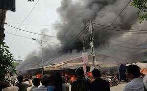 Hưng Yên: Hỏa hoạn thiêu rụi nhiều ki ốt tại chợ dân sinh 