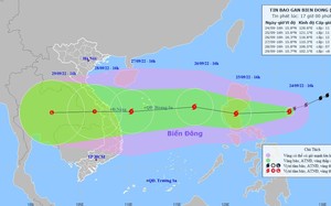 Bão Noru đã tăng thêm 2 cấp, dự báo là cơn bão rất mạnh, nguy cơ tiến thẳng Thừa Thiên Huế - Quảng Ngãi