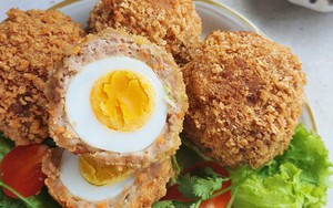 Đổi vị với món ăn mới lạ: Thịt bọc trứng chiên xù