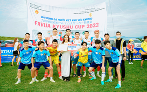 Người Việt &quot;cháy hết mình&quot; tại giải bóng đá cộng đồng ở Nhật Bản