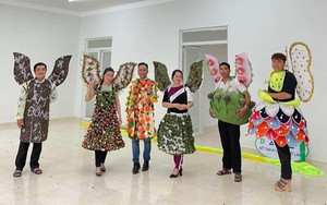 Hội thi Nhà nông đua tài toàn quốc vòng bán kết, đội thi Lâm Đồng vẫn dùng trang phục kết từ rau, củ, quả