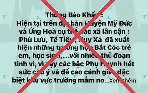 Thực hư thông tin "bắt cóc trẻ em" ở 2 huyện của Hà Nội