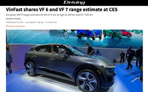 Xe điện VinFast VF 6, VF 7 nhận nhiều lời khen của truyền thông quốc tế tại CES 2023