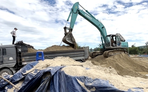 Quảng Ngãi: Cho phép chủ mỏ cát sử dụng khu đất trống làm bãi trữ, chứa tạm 