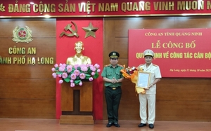 Thiếu tướng Đinh Văn Nơi bổ nhiệm Trưởng Công an TP.Hạ Long và Trưởng phòng Cảnh sát cơ động
