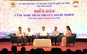 Diễn đàn “Lắng nghe tiếng nói của người nghèo” ở Ninh Thuận