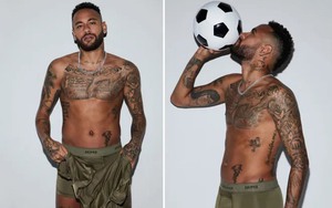 Neymar “gây sốt” khi quảng cáo đồ lót của Kim Kardashian