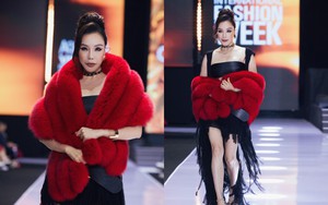 Sau thời gian "ở ẩn", Hồ Quỳnh Hương mặc quyến rũ khó nhận ra khi trình diễn thời trang