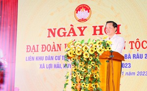 Phó Thủ tướng Lê Minh Khái dự ngày hội Đại đoàn kết toàn dân tộc ở Ninh Thuận