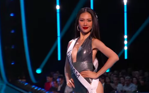 Clip Bùi Quỳnh Hoa trình diễn bikini nóng bỏng tại bán kết Miss Universe 2023