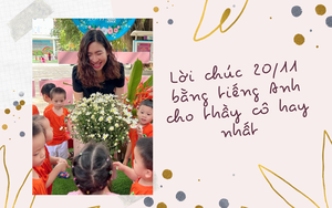 Loạt lời chúc 20/11 bằng tiếng Anh ngắn gọn nhất tặng thầy cô giáo 