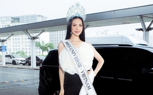 Bùi Quỳnh Hoa đi thi Miss Universe 2023 gây chú ý khi đội vương miện 2,1 tỷ đồng