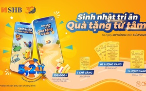 Cùng khám phá game trên SHB Mobile và nhận vàng SJC 999.9