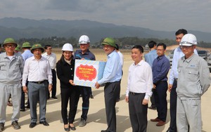 Chủ tịch UBND tỉnh Điện Biên kiểm tra tiến độ dự án mở rộng Cảng Hàng không Điện Biên