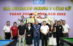 Cơ thủ Bích Trâm lên ngôi tại giải billiards carom 3 băng nữ TP.HCM