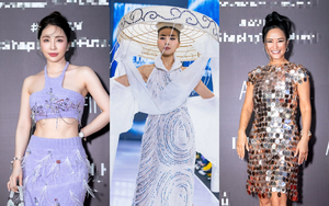 Thanh Hằng xinh đẹp "đọ sắc" với Hồng Nhung, Quỳnh Nga tại Tuần lễ thời trang Thu Đông 2023