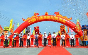 Phó Thủ tướng Lê Minh Khái dự lễ thông xe cầu 640 tỷ đồng nối hai bờ Nam – Bắc ở cửa biển Cà Mau