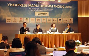 Họp báo giải chạy VnExpress Marathon Hải Phòng 2023