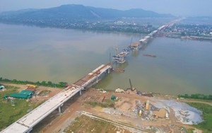 Cầu vượt 1.200 tỷ dài nhất tuyến cao tốc Diễn Châu – Bãi Vọt tăng tốc về đích trước Tết nguyên đán