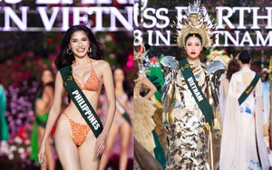 Bán kết Miss Earth 2023: Mỹ nhân Philippines mặc bikini nóng bỏng, Lan Anh bị đau chân vẫn trình diễn nổi bật nhất?