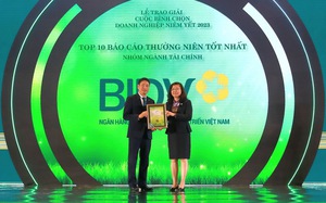 BIDV nhận giải thưởng "Top 10 Báo cáo thường niên tốt nhất"