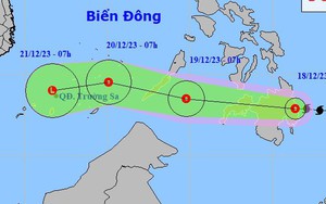 Tin bão mới nhất: Sáng sớm nay (18/12), bão Jelawat suy yếu trước khi vào biển Đông