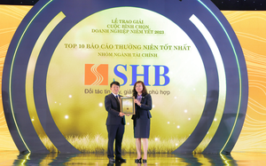 SHB được vinh danh Top 10 Doanh nghiệp có Báo cáo thường niên tốt nhất