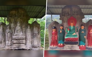 Trung Quốc: Ngây ngô tô vẽ tượng phật nghìn năm để tạ ơn