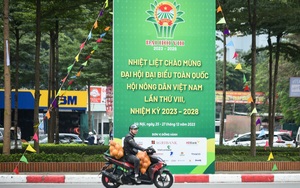 Ngập tràn sắc xanh chào mừng Đại hội Đại biểu toàn quốc Hội Nông dân Việt Nam lần thứ VIII tại Hà Nội