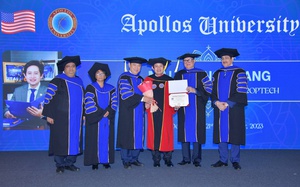 Nhà sáng lập Meey Group Hoàng Mai Chung nhận bằng Tiến sĩ danh dự của Đại học Apollos - Mỹ