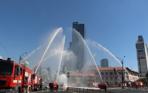 4.000 người diễn tập chữa cháy và cứu nạn cứu hộ tại ga metro Bến Thành trên khu đất rộng 45.000m² 