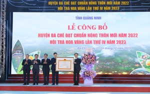 Huyện miền núi khó khăn của Quảng Ninh đón Quyết định công nhận đạt chuẩn nông thôn mới
