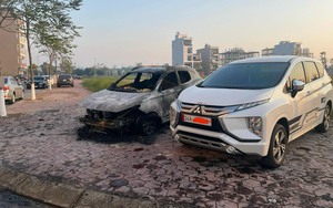 Cháy xe ô tô đắt tiền trong khu nhà ở xã hội của Hải Dương