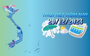 Thời tiết hôm nay 29/12/2023: Bắc Bộ sáng trời rét, Trung Trung Bộ mưa rào