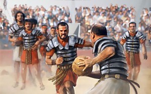 Giật mình môn “bóng bầu dục” chết chóc thời La Mã cổ đại