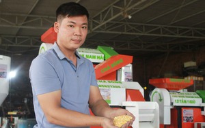 Kỹ sư 9X ở Khánh Hòa chế tạo thành công máy xay bắp liên hoàn, khách hỏi mua nườm nượp