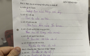Cô giáo yêu cầu điền câu tiếng Việt hoàn chỉnh, học sinh tiểu học trả lời &quot;bá đạo&quot; khiến ai cũng bật cười