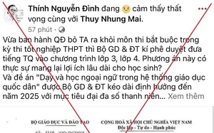 Bộ GDĐT cảnh báo xuyên tạc về Quyết định phê duyệt sách giáo khoa tiếng Trung Quốc lớp 3 - 4