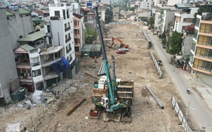 Tuyến đường 40m giá nghìn tỷ đồng ở Hà Nội thi công trở lại sau nhiều năm "đắp chiếu"